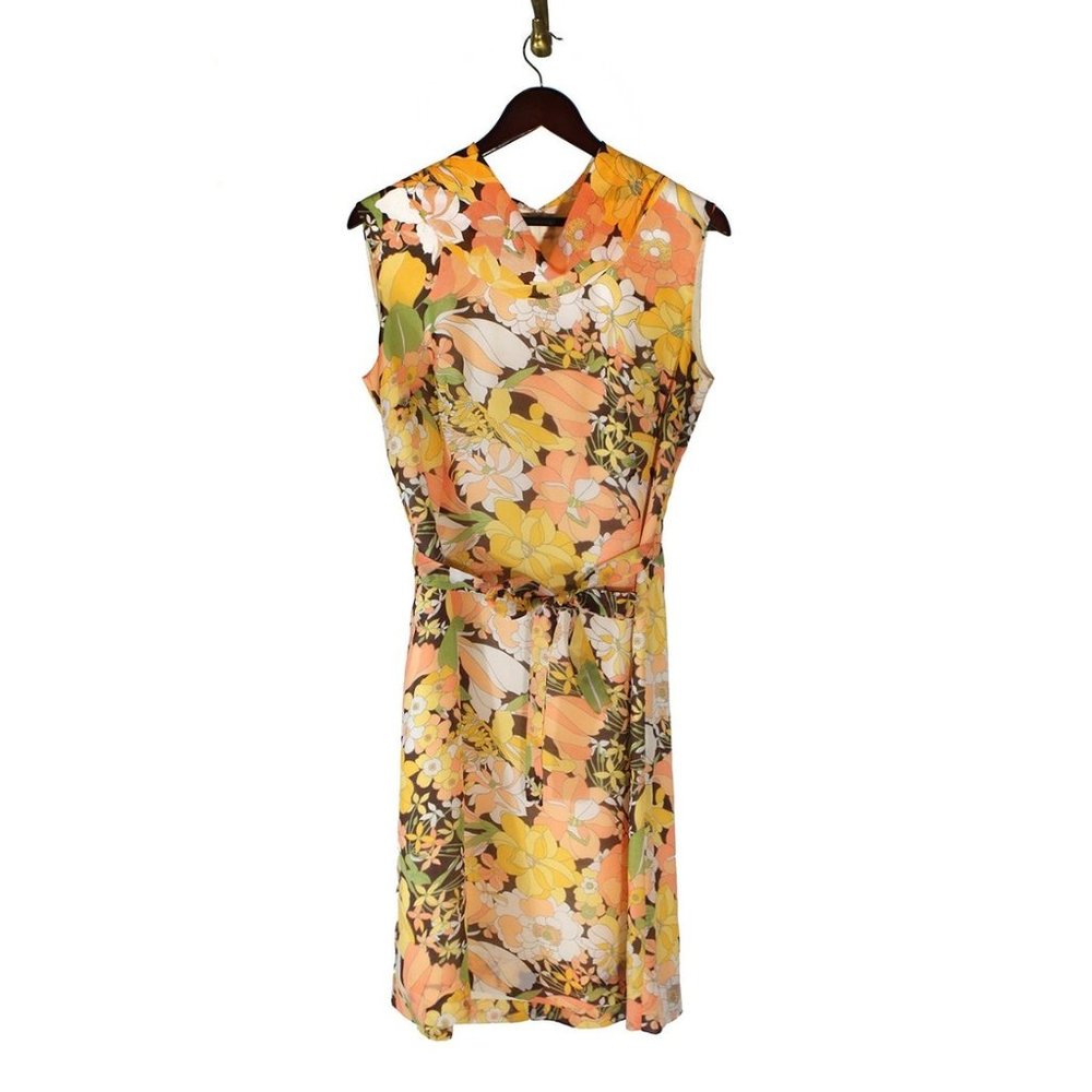 1960s Vintage Floral Sun Dress